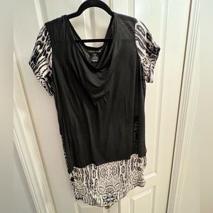 Thomas Wylde shirt, Large, black and white
